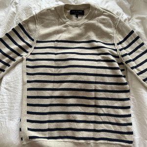 Rag and Bone Men's Cobble Stripe Crew